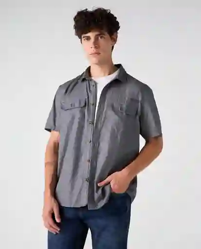 Camisa Hombre Azul Talla S 812G021_AZU184214