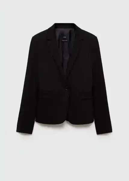 Blazer Paloma Negro Talla 42 Mujer Mango