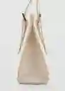 Bolso M Sharon Offwhite Talla 99 Mujer Mango