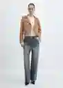 Chaqueta Cazadora Gemma Beige Talla XS Mujer Mango