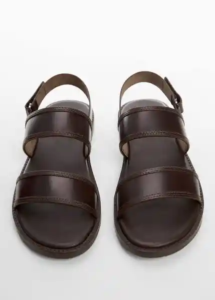 Sandalias Romana Chocolate Talla 46 Hombre Mango