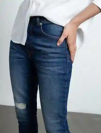 Jean Mujer Azul Índigo Medio Talla 6 493F025 Naf Naf