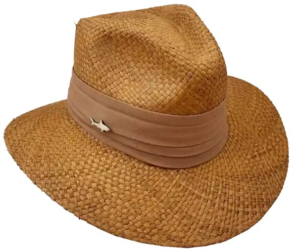 Sombrero Oscuro Cinta Ancha Tabaco Talla 6 Salvador Beachwear