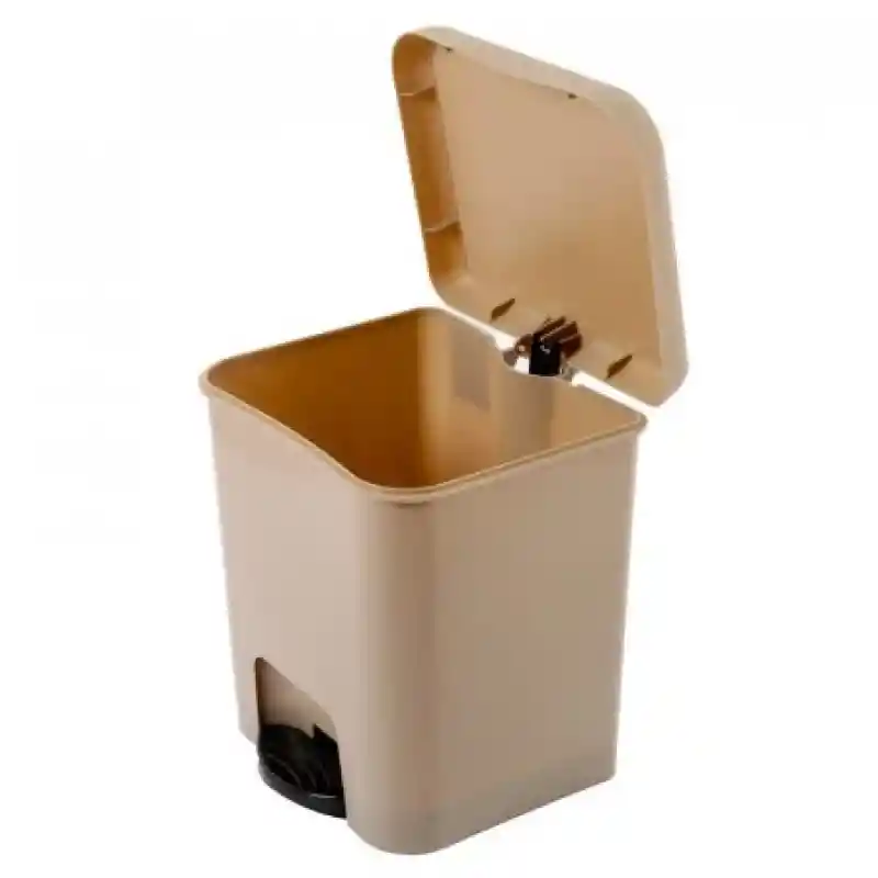 Papel Era el Aborada en Plástico de Gran Calidad, Posee Pedal Para Ser Abierta Fácilmente. Ideal Para tu Oficina o Habitación. Muy Sobria. Color Beige. Capacidad Para 7 Litros. Medidas en Centímetros 27 x 18 x 22 Sin Packing.. Sku 8429905030745