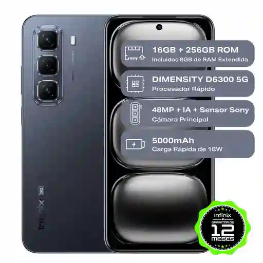 Celular Infinix Hot 50 256 Gb 8 Gb Ram Negro