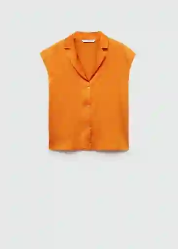 Camisa Sassa Naranja Talla L Mujer Mango