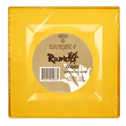 Rumba Plato Golden Desechable