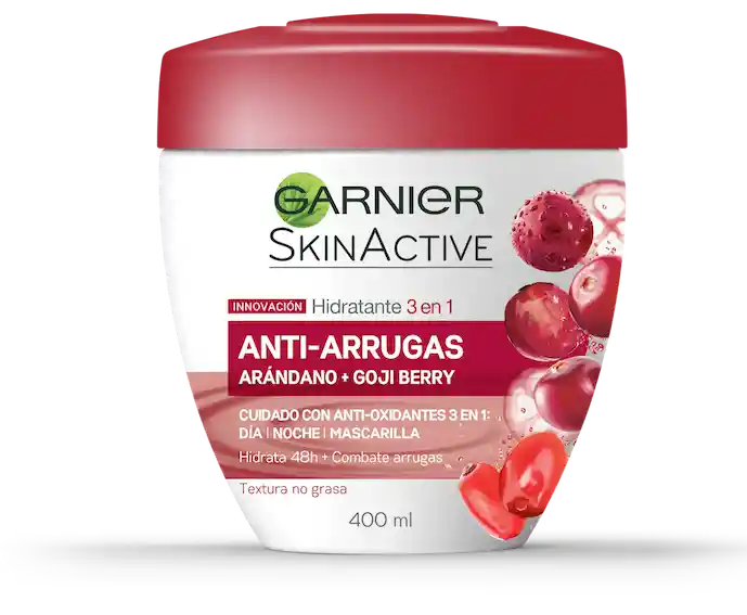 Garnier Crema Facial Hidratante 3 en 1 Skin Active Anti-Arrugas