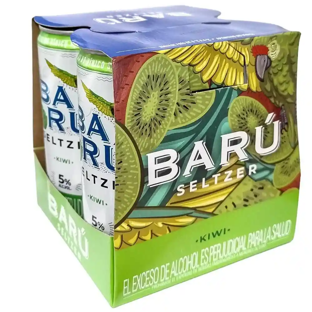 Seltzer Barú Seltzer 4pack Aperitivo Kiwi (1076 Ml)