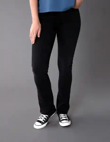 Jean Mujer Negro Talla: 8 REGULAR 5555081 American Eagle