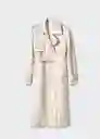 Gabardina Trench Malibu Crudo Talla L Mujer Mango