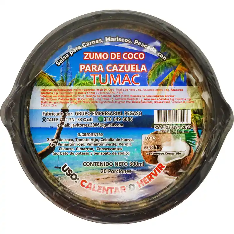 Tumac Base Para Cazuela y Mariscos