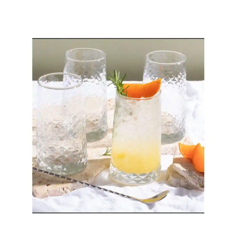 Set X 6 Vasos Cairo Bebidas Cristar 0922cl6