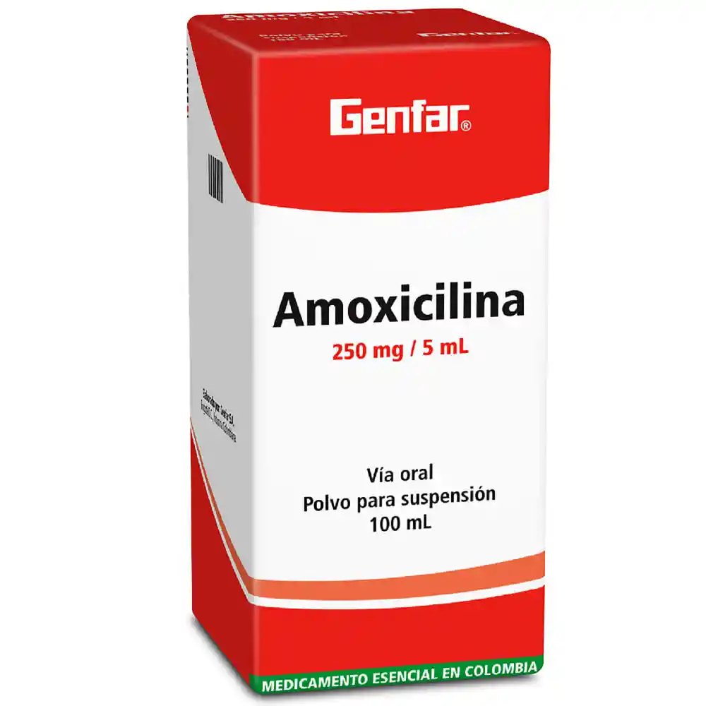Genfar Amoxicilina Suspensión  (250mg / 5 ml)
