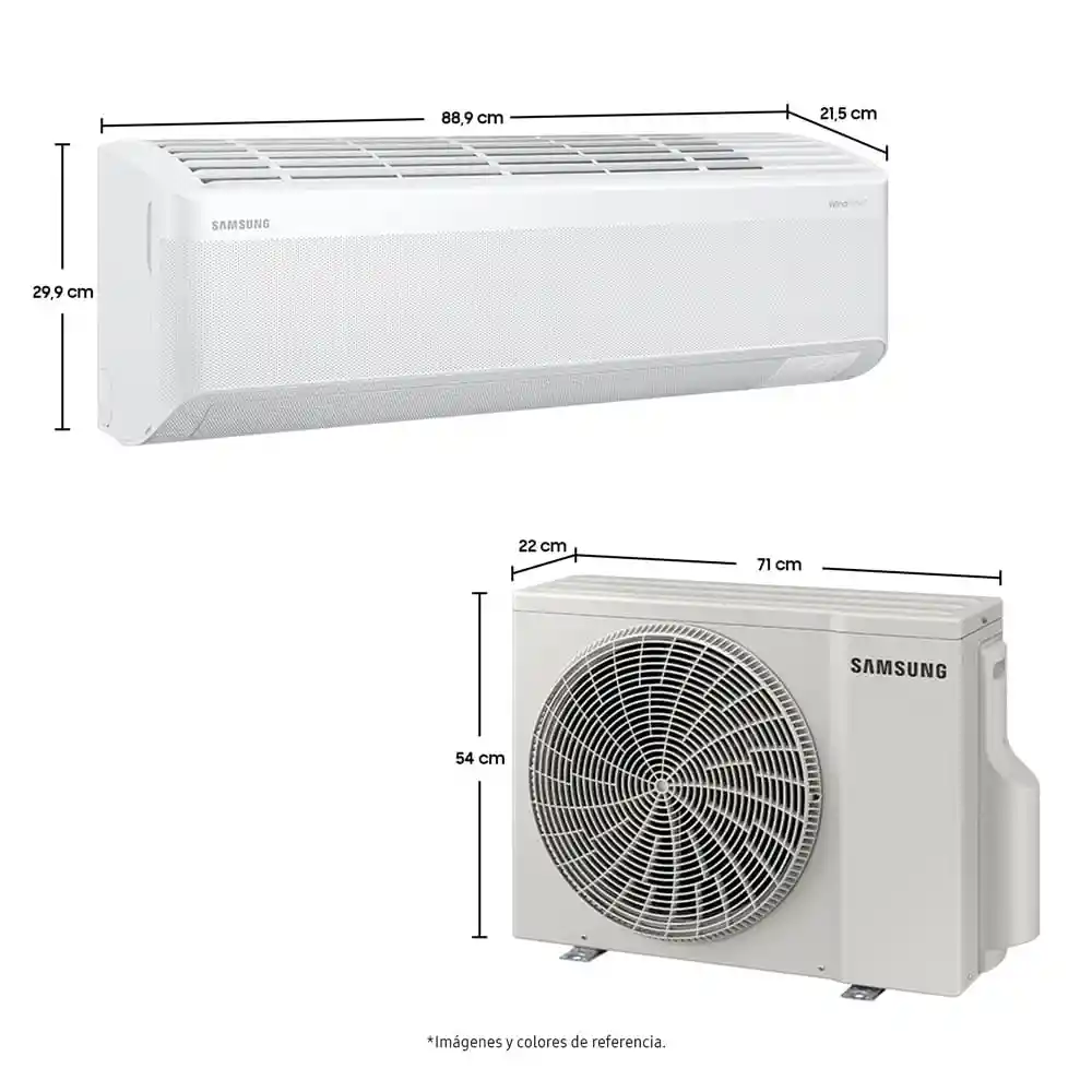 Aire Acondicionado Samsung 12.000 Btu Split Windfree Ar60f12d1ew/cb Ai Digital Inverter Blanco