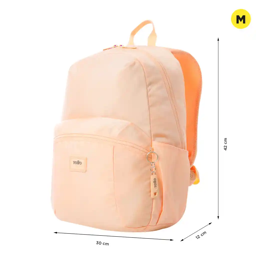 Morral Universitario Porta Pc 14" Trik M Durazno Mujer