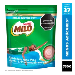 Bebida en polvo MILO NUTRI-FIT menos azúcares x 750g
