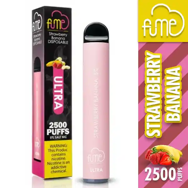 Vape Fume Strawberry Banana （5%）Ultra 2500 Puffs  - 1 Ud.