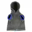 Chaqueta Térmica Con Capucha. Ideal Para Perros Pequeños. Las Mangas y el Cuello Son de Color Azul y el Cuerpo y la Capucha de Color Gris. En la Parte de Abajo o Cierre la Chaqueta Tiene un Cordón Para Ajustarla al Cuerpo de la Mascota. Sku 7703220003440