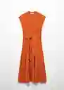 Vestido Vaiana-w Terracota Talla S Mujer Mango