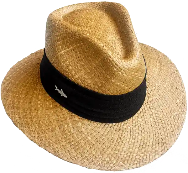 Sombrero Oscuro Cinta Ancha Negra Talla 8 Salvador Beachwear