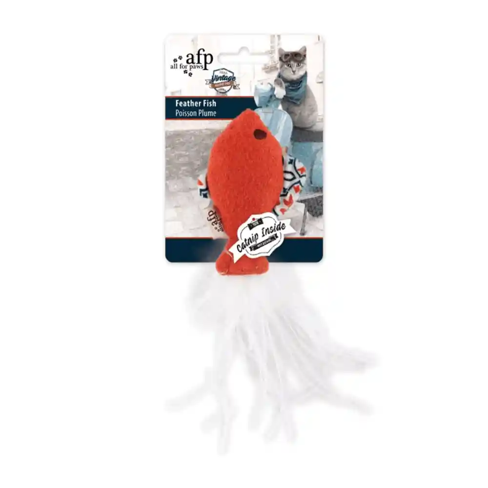 AFP Juguete Para Gato Feather Fish