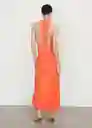 Vestido Bristol Naranja Talla XL Mujer Mango