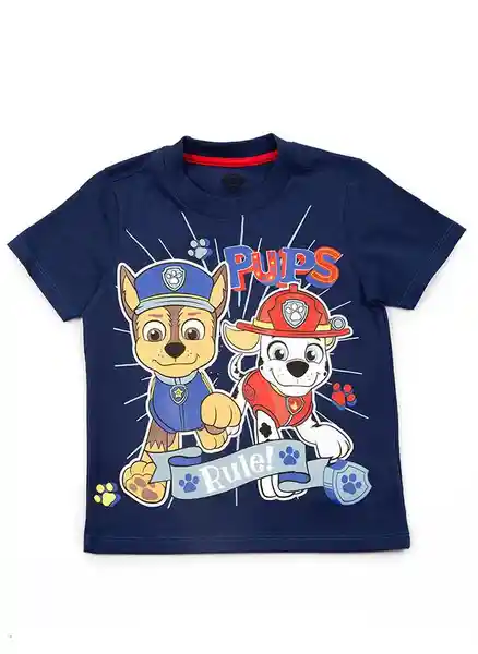 Paw Patrol Camiseta Manga Corta Bebé Azul 5T