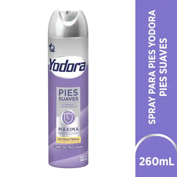 Yodora Women Talco Antibacterial en Spray para Pies más Suaves con Manzanilla