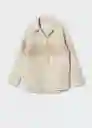 Chaqueta Frida Crudo Talla L Mujer Mango