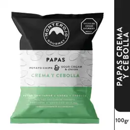 Monterojo Papas Crema y Cebolla 100Gr.