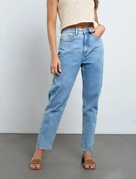 Jean Mujer Azul Índigo Medio Talla 12 491e020 Naf Naf