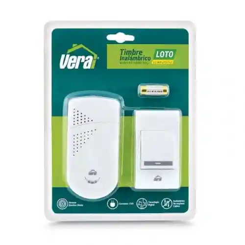 Vera Timbre Inalámbrico Conexión 110v