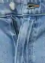 Jean Ona Tejano Medio Talla 34 Mujer Mango