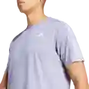 Adidas Camiseta Manga Corta Otr e 3S Correr Hombre Morado T XL