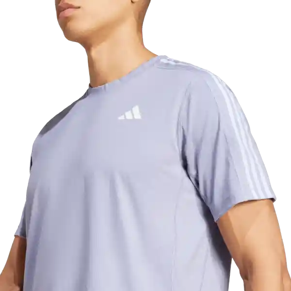 Adidas Camiseta Manga Corta Otr e 3S Correr Hombre Morado T XL