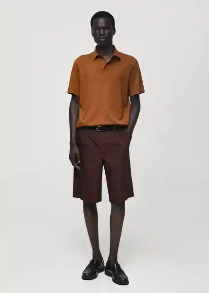 Polo Poloslub-h Marron Talla S Hombre Mango