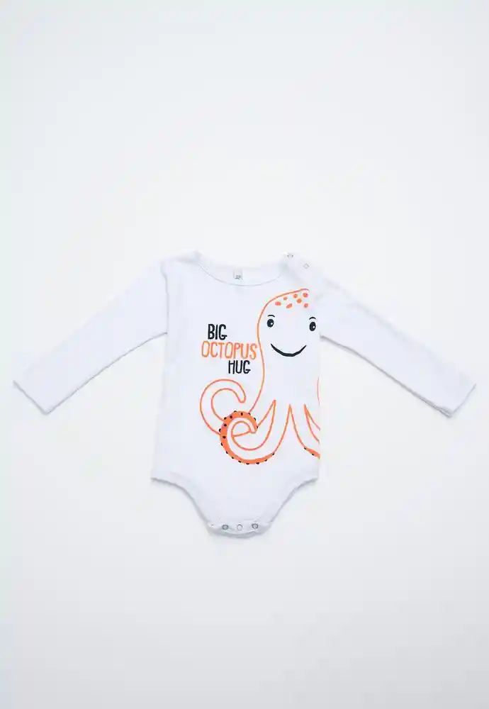 Body Manga Larga Niño 3/6 Meses-ivory