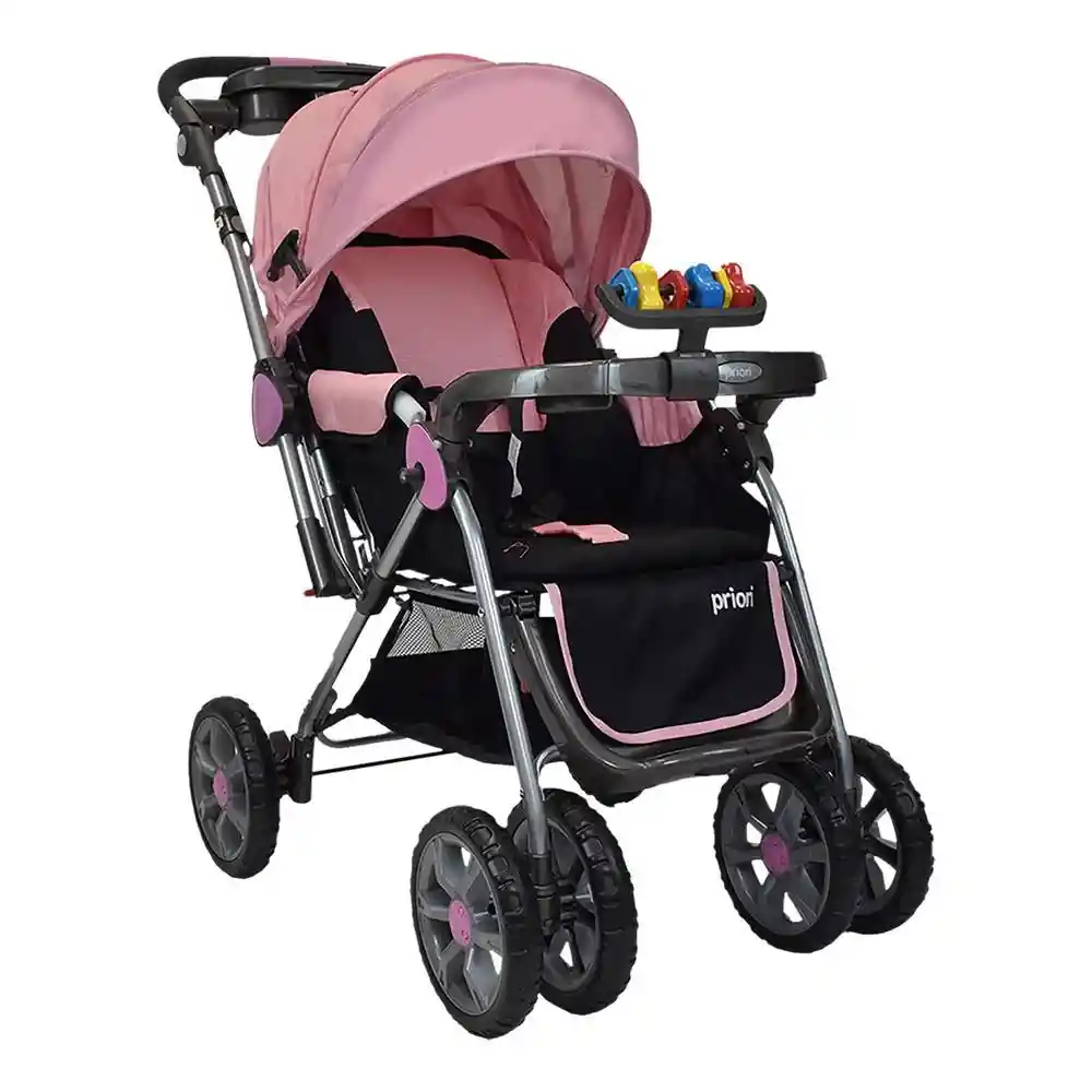 Coche Cuna Bebé Reversible Supra Rosa de Priori Priori Supra Rosa