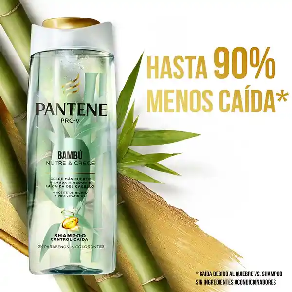 Shampoo Control Caída Pantene Pro-V Bambú Nutre & Crece 750 ml