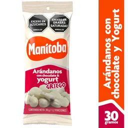 Manitoba Snack de Arandanos Con Chocolate Y Yogurt Griego