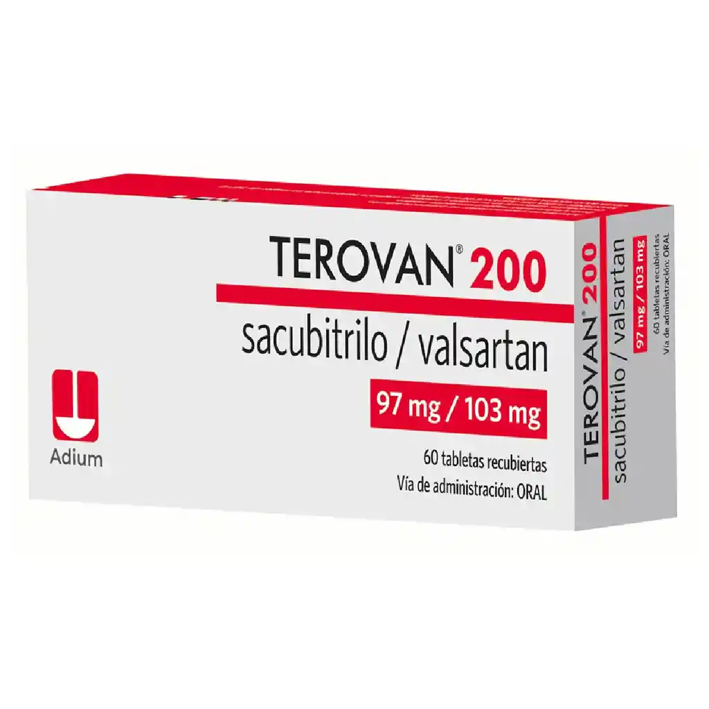 Terovan 200 Sacubitrilo/valsartan 97/103 Mg