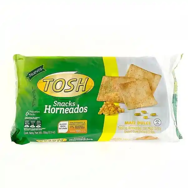 Tosh Snack Tablita Horneada Maíz Dulce