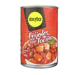 Frijoles con tocino Exito