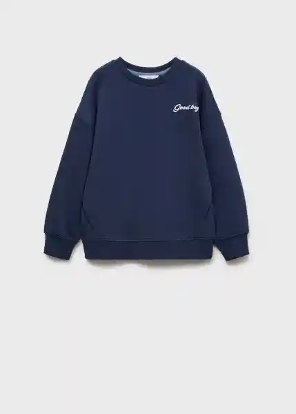 Buzo Sudadera Almost Navy Talla 12 Niños Mango