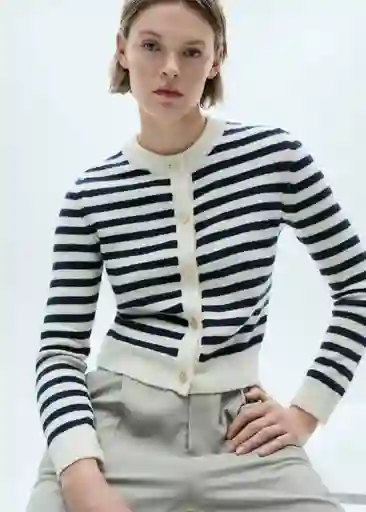 Cardigan Eliote Navy Talla S Mujer Mango