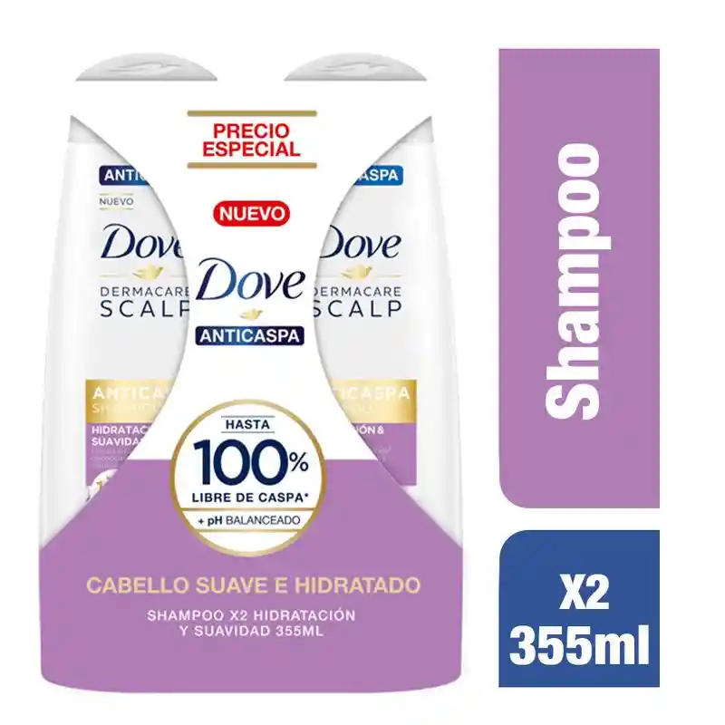 Dove Bipack Shampoo Hidratación y Suavidad