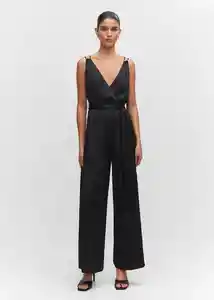 Enterizo Mono Black Negro Talla M Mujer Mango
