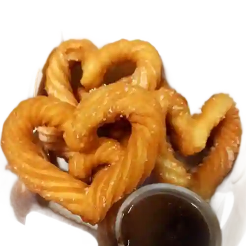 10 Churro Corazones + 2 Salsas
