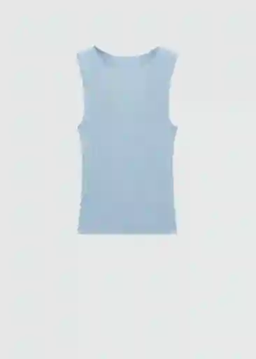 Top Lula Celeste Talla L Mujer Mango